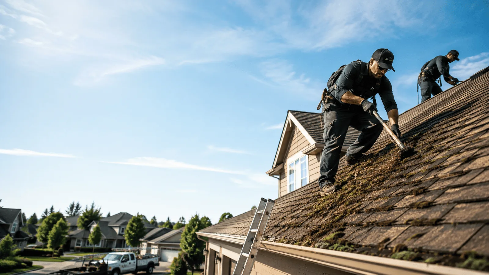 Roof Moss Removal in Cedarville, MI near me